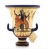 Ancient Greek Vase Krater Pottery Goddess Aphrodite & God Dionysus 6.9'' Black, Red view 3