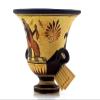 Ancient Greek Vase Krater Pottery Goddess Aphrodite & God Dionysus 6.9'' Black, Red view 4