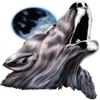 18" howling wolf r MAGNET Vinyl Car Fridge Sticks to any Metal Surface view 1