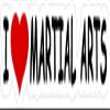 6" wide I heart love MARTIAL ARTS MAGNET Vinyl Car Fridge Sticks to any Metal Surface view 1