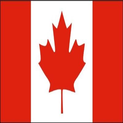 18" Canada flag. MAGNET Vinyl Car Fridge Sticks to any Metal Surface