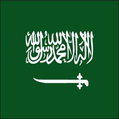 18" Saudia Arabia flag. MAGNET Vinyl Car Fridge Sticks to any Metal Surface