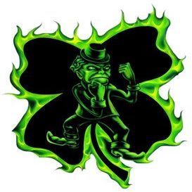 18" fighting irish green r MAGNET Vinyl Car Fridge Sticks to any Metal Surface