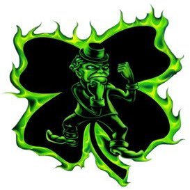 18" fighting irish green r MAGNET Vinyl Car Fridge Sticks to any Metal Surface