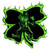 18" fighting irish green r MAGNET Vinyl Car Fridge Sticks to any Metal Surface view 1