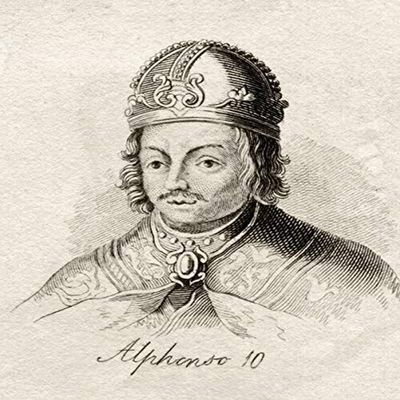 Alfonso X Of Castile 1221 1284 Spanish Monarch King Of Castile Leon And Galicia From The Book Crabbs Historical Dictionary Published 1825 Poster Print (26 x 32)