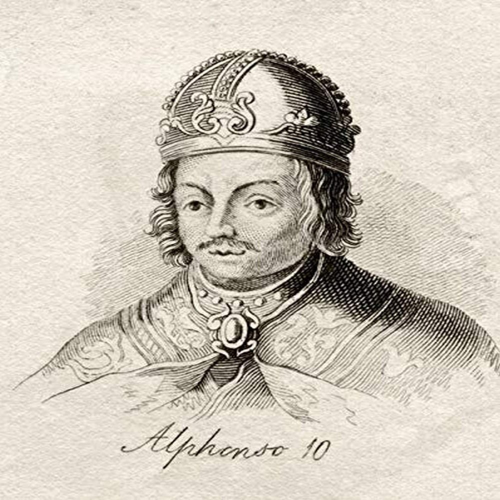 Alfonso X Of Castile 1221 1284 Spanish Monarch King Of Castile Leon And Galicia From The Book Crabbs Historical Dictionary Published 1825 Poster Print (26 x 32)