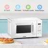 COMFEE' EM720CPL-PM Countertop Microwave Oven with Sound On/Off, ECO Mode and Easy One-Touch Buttons, 0.7 Cu Ft/700W, Pearl White view 2