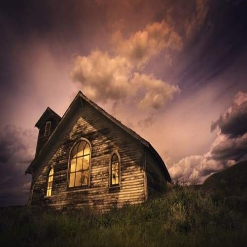 Posterazzi An Isolated Rural Building Poster Print, (34 x 22)