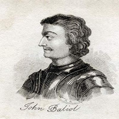 John I Of Scotland John De Baliol 1249 1314 King Of The Scots From The Book Crabbs Historical Dictionary Published 1825 Poster Print (12 x 16)
