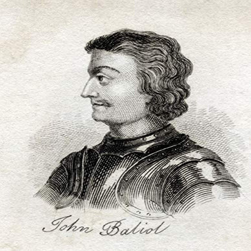 John I Of Scotland John De Baliol 1249 1314 King Of The Scots From The Book Crabbs Historical Dictionary Published 1825 Poster Print (12 x 16)