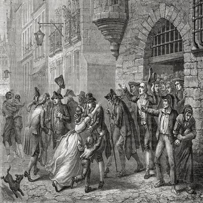 The Moderates Are Released 1794 Engraved By P Jonnard After H Renaud From Histoire De La Revolution Francaise By Louis Blanc Poster Print (34 x 26)