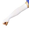 Black Color 1pair New Seamless Color Arm Sleeves Cover UV Sun Protection Stretchable Sports (White) view 1