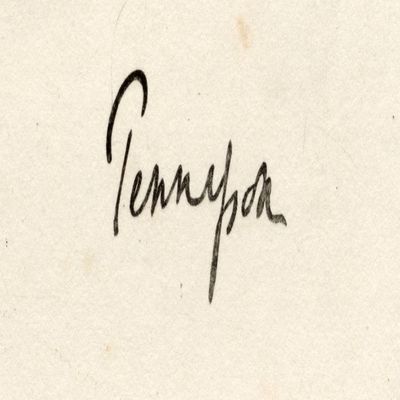 Posterazzi (Aldworth And Freshwater) 1St Baron Byname Alfred Lord Tennyson 1809-1892 English Poet Laureate Signature Poster Print, (21 x 10)