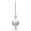 Inge Glas Delights White Matte German Glass Christmas Tree Topper 13 Inch view 1