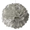 5ea - 20" Silver Tissue Pom Pom Christmas view 1