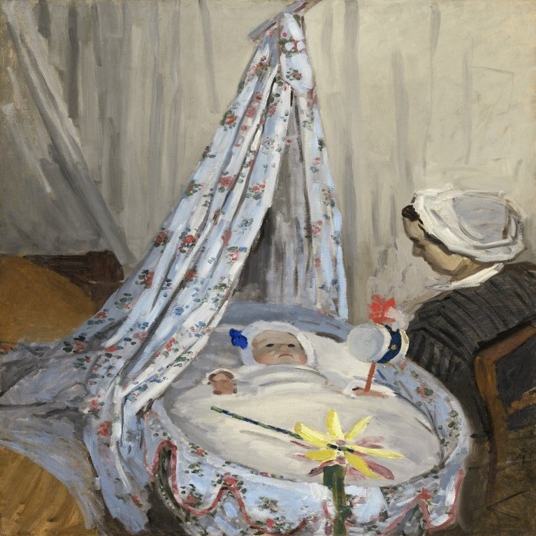 The Cradle-Camille With The ArtistS Son Jean Poster Print (18 x 24)