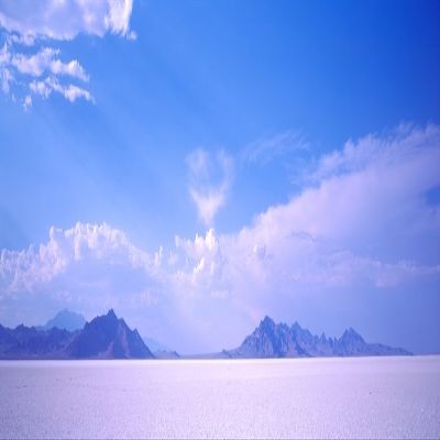 Posterazzi mountain range in the background Bonneville Salt Flats Utah USA Poster Print, (6 x 18)
