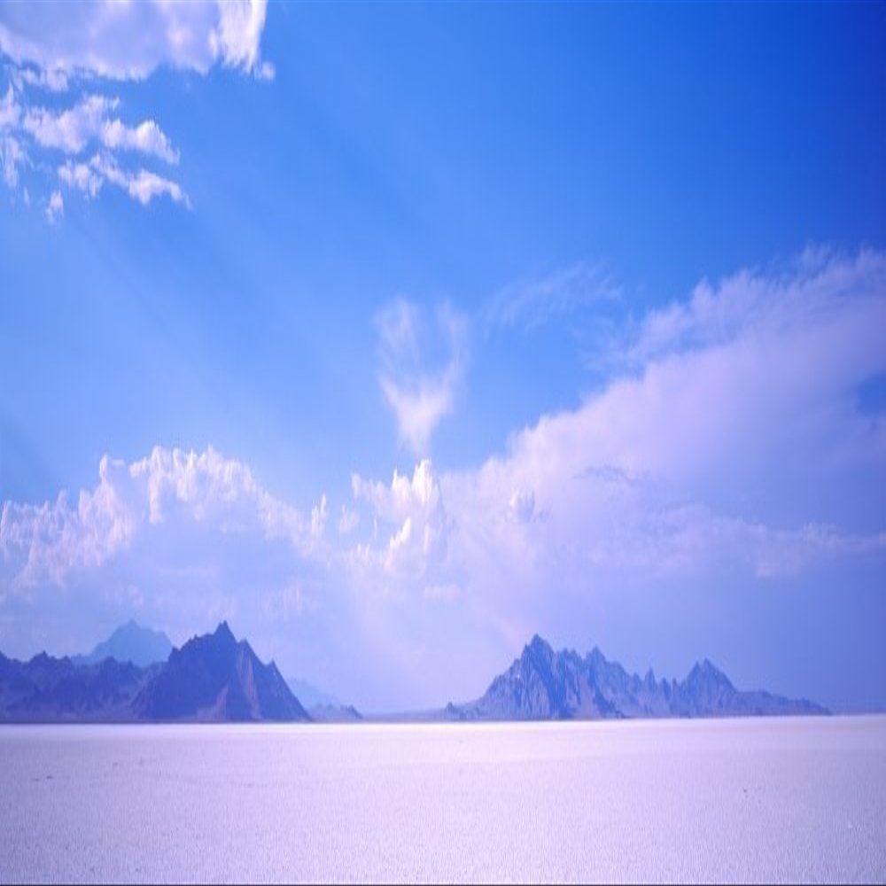 Posterazzi mountain range in the background Bonneville Salt Flats Utah USA Poster Print, (6 x 18)