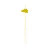 Restaurantware 3.9 x 0.7 Inch Party Toothpicks 1000 Disposable Cocktail Skewers - Wooden Cheese Decoration Sharp Tips Yellow Bamboo Decorative Cocktail Picks Durable For Garnishes Or Appetizers view 2