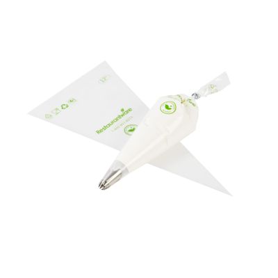 Restaurantware Pastry Tek 12 x 6 Inch Piping Bags 100 Disposable Pastry Bags - Sturdy No Slip Clear Plastic Baking Bags To Decorate Cakes For Parties Or Bakeries