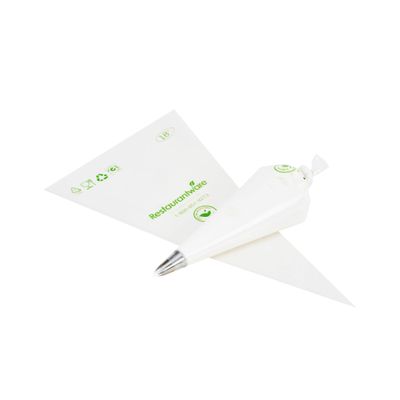 Restaurantware Pastry Tek 18 x 8.7 Inch Piping Bags 100 Disposable Pastry Bags - Sturdy No Slip Clear Plastic Baking Bags To Decorate Cakes For Parties Or Bakeries