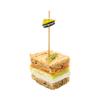 Restaurantware 3.9 x 0.7 Inch Party Toothpicks 1000 Disposable Cocktail Skewers - Wooden Sandwich Decoration Sharp Tips Yellow Bamboo Decorative Cocktail Picks Durable Versatile view 1