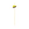 Restaurantware 3.9 x 0.7 Inch Party Toothpicks 1000 Disposable Cocktail Skewers - Wooden Sandwich Decoration Sharp Tips Yellow Bamboo Decorative Cocktail Picks Durable Versatile view 2