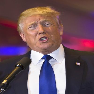 Posterazzi Trump In Attendance Republican Presidential Candidate Victory Rally Following Big Win In New York Gop Primary Poster Print, (16 x 20)