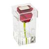 Restaurantware Clear Tek 3.2 x 3.2 x 5.9 Inch Acrylic Flower Holder 1 Square Flower Box Water Holder - 1 Hole With Lid Clear Acrylic Flower Box Centerpiece For Party Use As Gift Box view 1