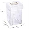 Restaurantware Clear Tek 3.2 x 3.2 x 5.9 Inch Acrylic Flower Holder 1 Square Flower Box Water Holder - 1 Hole With Lid Clear Acrylic Flower Box Centerpiece For Party Use As Gift Box view 4