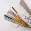 5 Pairs Fashionable and exquisite Korean stainless steel chopsticks 8 colors (Black+Gold) view 4