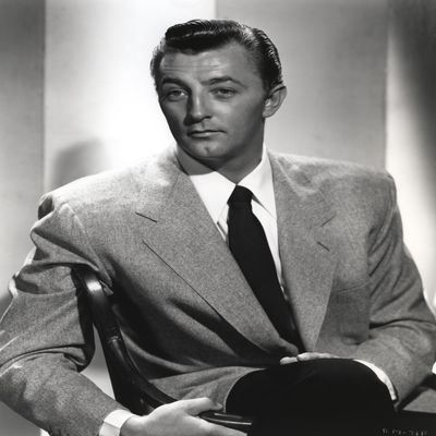 Posterazzi Robert Mitchum wearing a suit Photo Poster Print, (8 x 10)