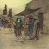 Posterazzi Works of Geoffrey Chaucer 1912 Griselda & the Duke Poster Print by Warwick Goble, (18 x 24) view 1