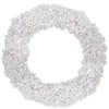 Pre-Lit Commercial Snow Pine Artificial Christmas Wreath - 6' - Clear Lights view 1