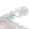 Pre-Lit Commercial Snow Pine Artificial Christmas Wreath - 6' - Clear Lights view 2