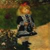 Posterazzi Little girl with Watering Can 1876 Poster Print by Pierre-Auguste Renoir, (18 x 24) view 1