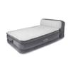 Intex Dura-Beam Ultra Plush Inflatable Pillow Top Bed Air Mattress with Headboard, Built-in Internal Electric Pump and Carry Storage Bag, Queen, Gray view 1