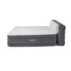 Intex Dura-Beam Ultra Plush Inflatable Pillow Top Bed Air Mattress with Headboard, Built-in Internal Electric Pump and Carry Storage Bag, Queen, Gray view 2