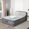 Intex Dura-Beam Ultra Plush Inflatable Pillow Top Bed Air Mattress with Headboard, Built-in Internal Electric Pump and Carry Storage Bag, Queen, Gray view 4