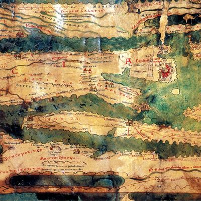 Posterazzi Tabula Peutingeriana Roman Empire Road Map Poster Print by Science Source, (18 x 24), Varies