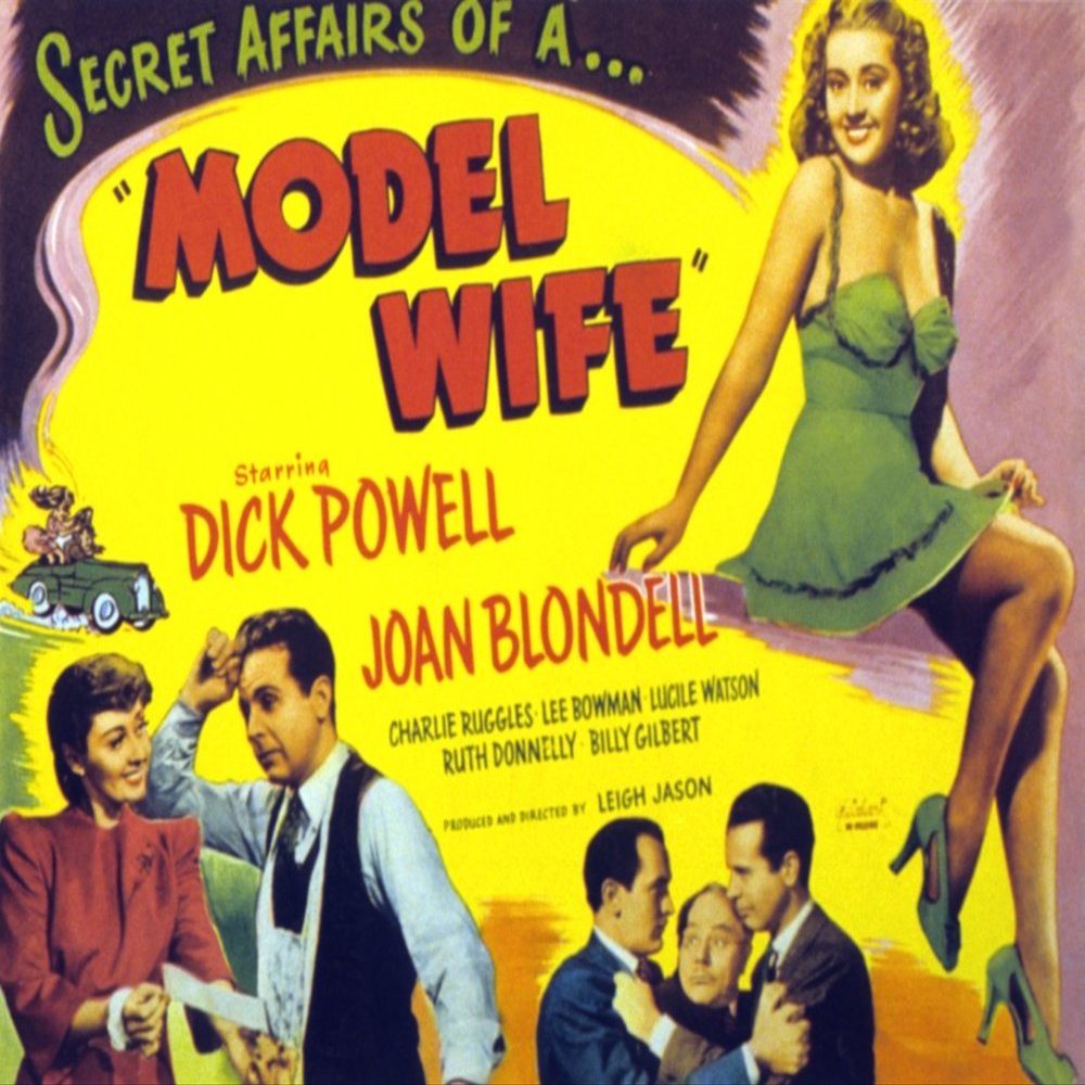 Model Wife Joan Blondell Dick Powell Lee Bowman Charles Ruggles 1941 Movie Poster Masterprint (28 x 22)