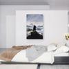 ARTCANVAS The Wanderer Above the Sea of Fog 1818 Canvas Art Print Stretched Framed Painting Picture Poster Giclee Wall Decor by Caspar David Friedrich - 40" x 26" (0.75" Deep) view 2