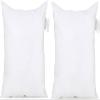 Acanva Down Alternative Throw Pillow Inserts, Hypoallergenic Square Soft Form Stuffer Decorative Cushion Sham Filler, 22x22, White, Set of 2 view 1