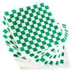 12x12 Grease Resistant Sheet, Green Checkered, Basket Liner, Wrap, 1000 Sheets Per Box, Brown Paper Goods 7B12-HTG view 1