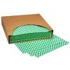 12x12 Grease Resistant Sheet, Green Checkered, Basket Liner, Wrap, 1000 Sheets Per Box, Brown Paper Goods 7B12-HTG view 2