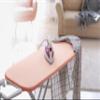 Encasa XO Ironing Board Cover and Pad 49"x18" - 4mm Felt Wide Iron Board Cover with Padding - Heat Resistant, Stain-Safe Dye, Non Slip Elastic Bungee Cord Tightening Iron Table Cover Powder Pink view 3