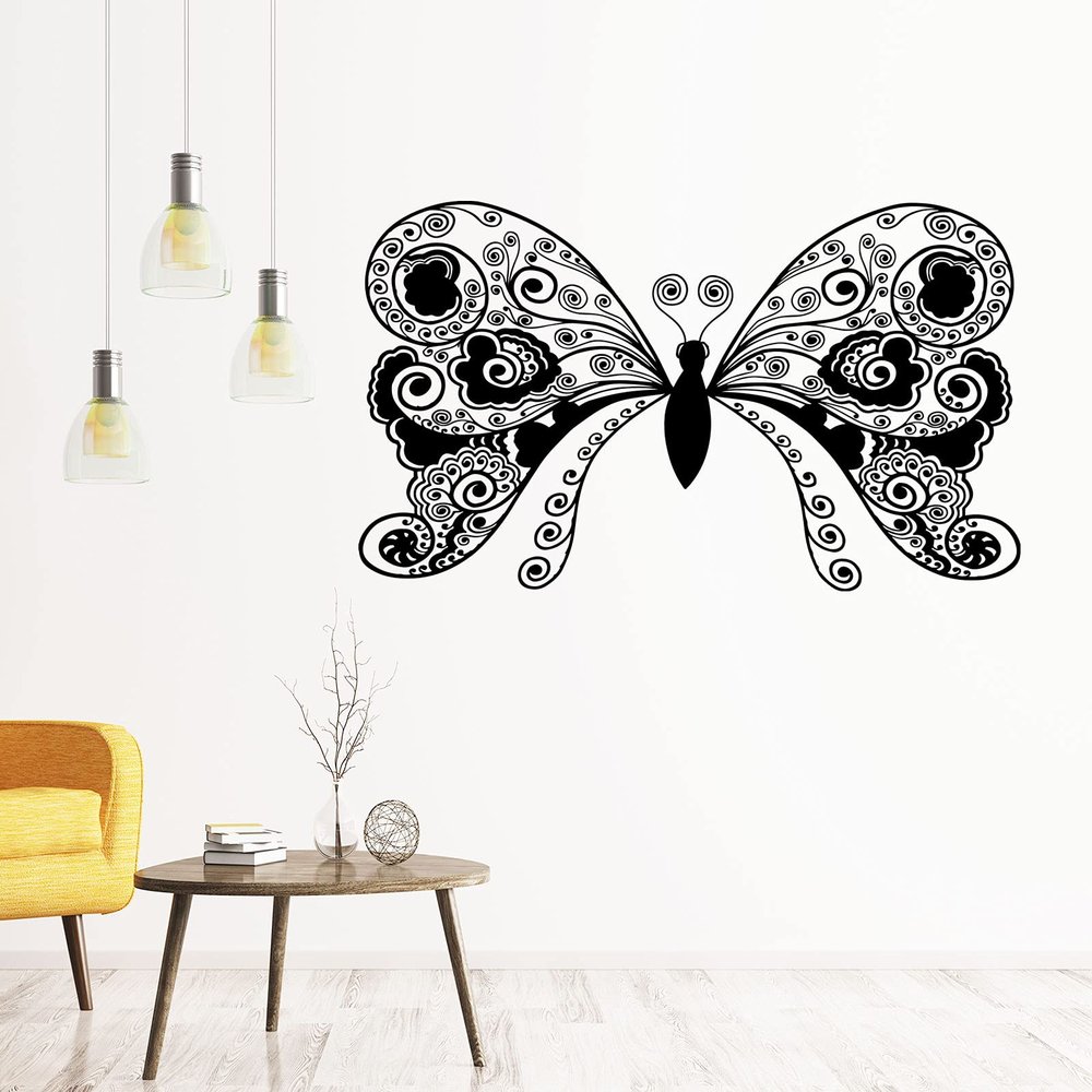 Huge Butterfly Wall Stickers, Girls room wall decal, Nursery Room Wall decor, Butterfly wall art