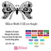 Huge Butterfly Wall Stickers, Girls room wall decal, Nursery Room Wall decor, Butterfly wall art view 3
