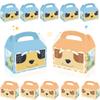 Cartoon Blue Dog Party Candy Bags 16pcs Dog Family Goodie Gift Boxes for Blue Puppy Theme Birthday Party Supplies view 1